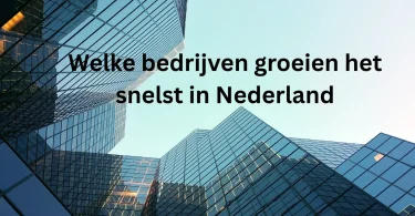 Welke bedrijven groeien het snelst in Nederland